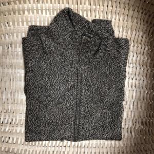 Brown, Beige, & Dark Grey Zippered Sweater Image