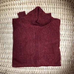 Red & Maroon Zippered Sweater Image