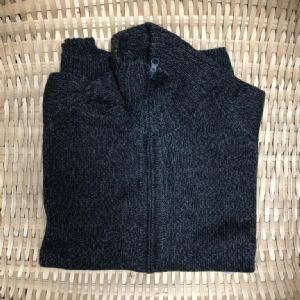Dark Grey Zippered Sweater Image